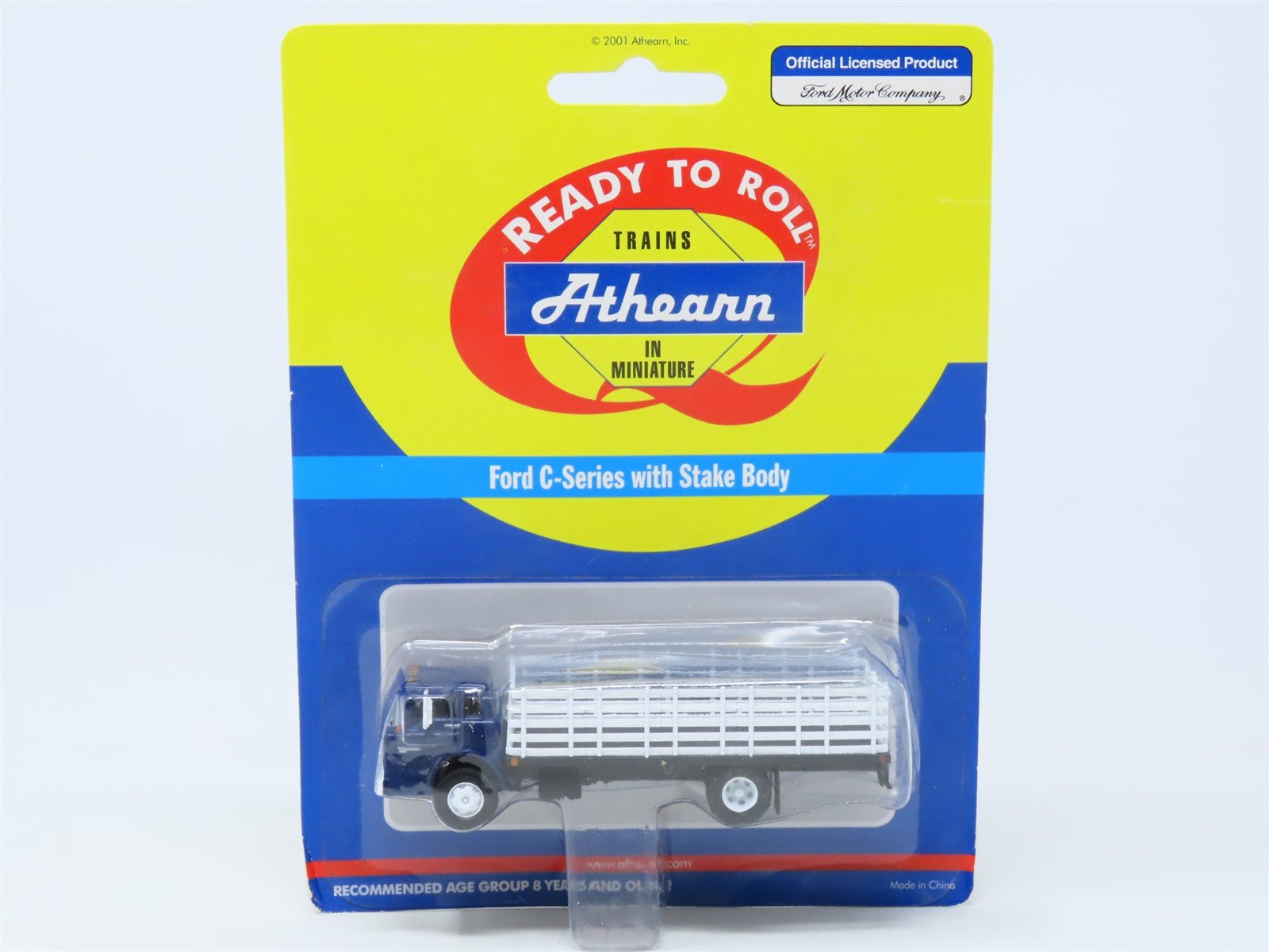 HO Scale Athearn #02723 Ford C-Series Truck w/ Stake Body - Blue