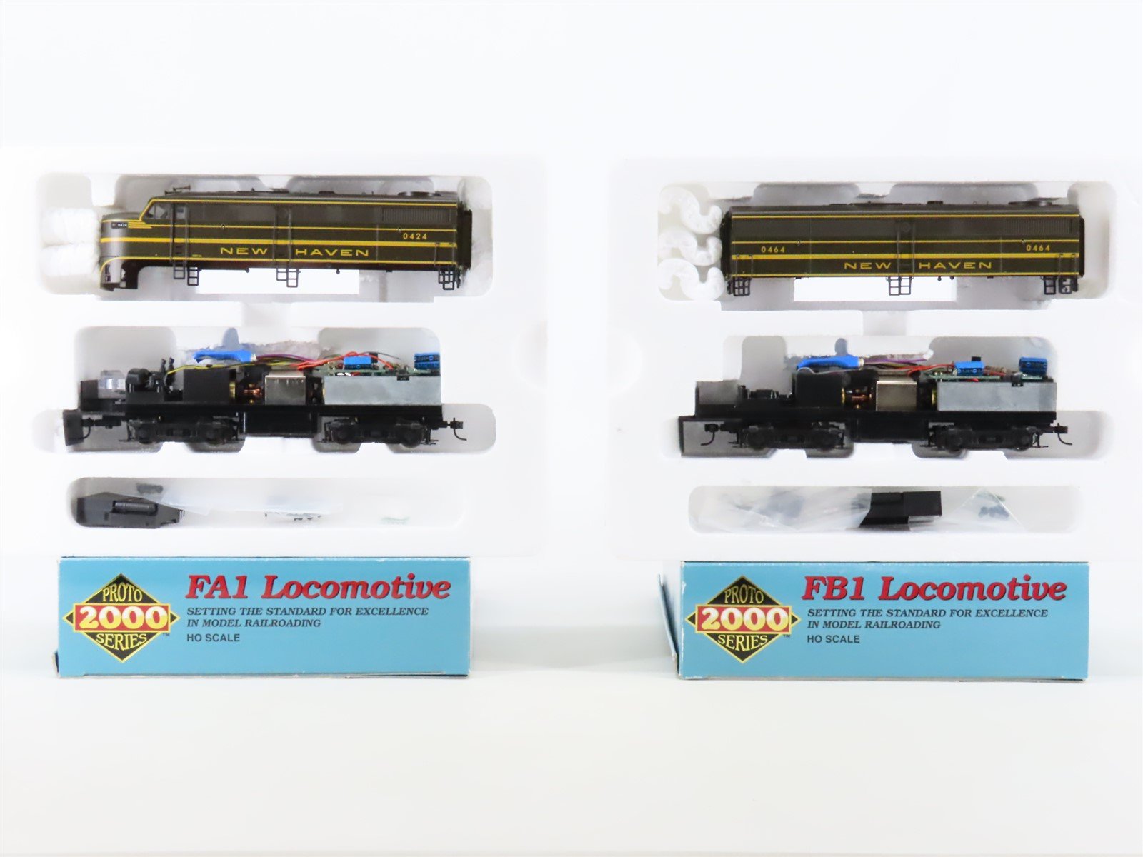 HO Scale Proto 2000 23465 NH New Haven ALCO FA1/FB1 Diesel Set w/DCC - Bad Gears