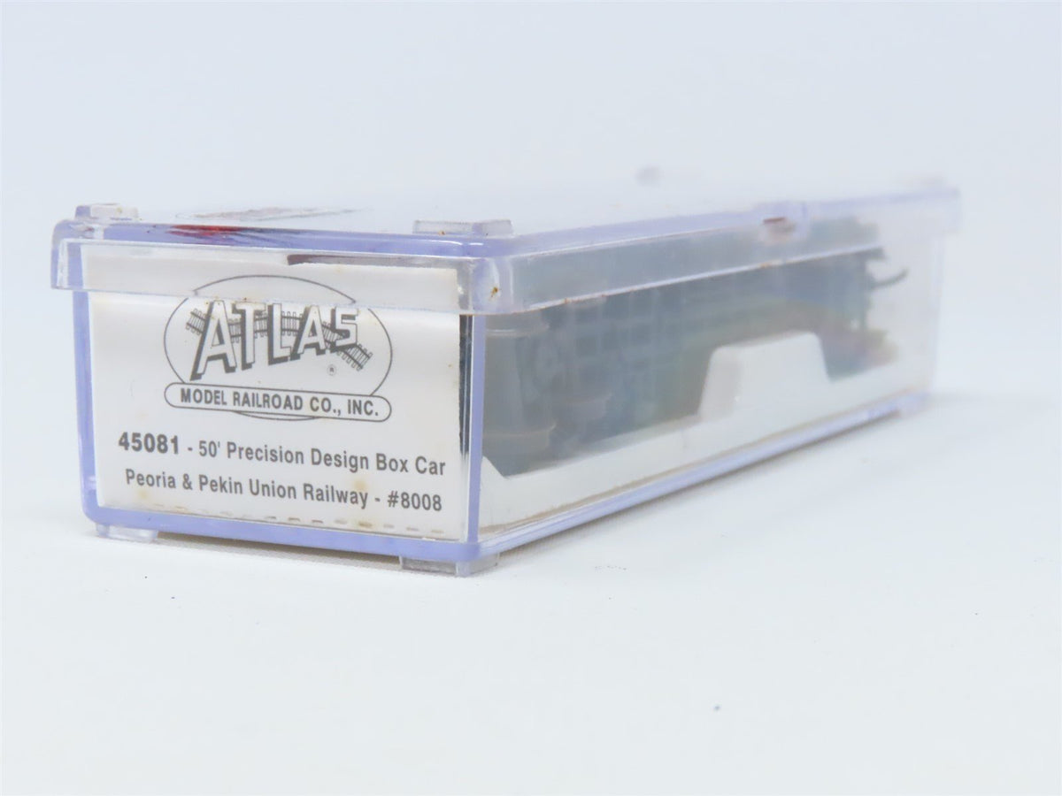 N Scale Atlas 45081 PPU Peoria &amp; Pekin Union 50&#39; Precision Design Box Car #8008
