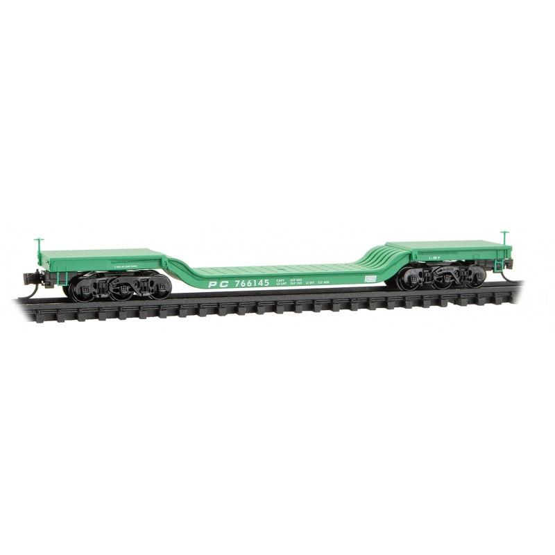 N Micro-Trains MTL 10900300 PC Penn Central Depressed Center Flat Car #766145