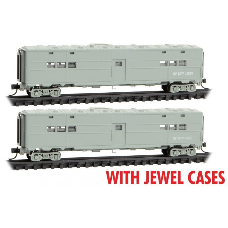 N Micro-Trains MTL 98302229 SP MOW Maintenance of Way 50&#39; Camp Car Set 2-Pack