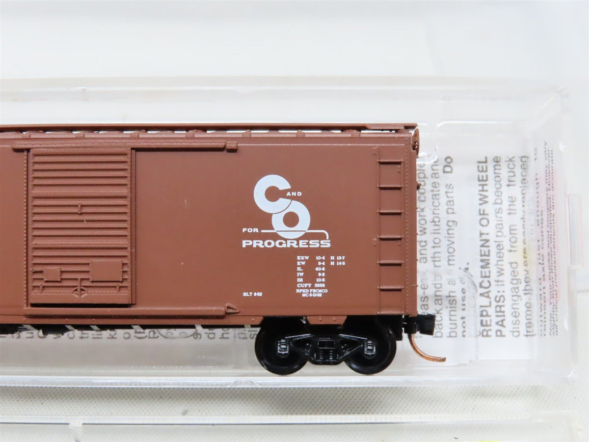 N Micro-Trains MTL #20440 C&amp;O Chesapeake &amp; Ohio 40&#39; Single Door Box Car #18299