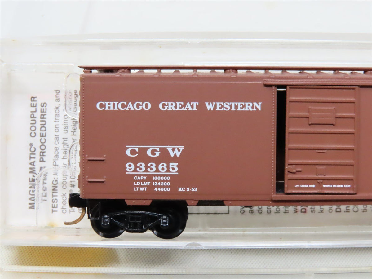 N Scale Micro-Trains MTL #20466 CGW Chicago Great Western 40&#39; Box Car #93365