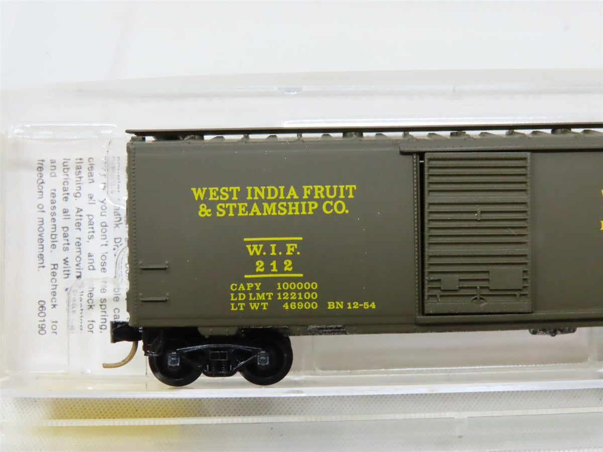 N Micro-Trains MTL #20450 WIF West India Fruit 40&#39; Single Door Box Car #212