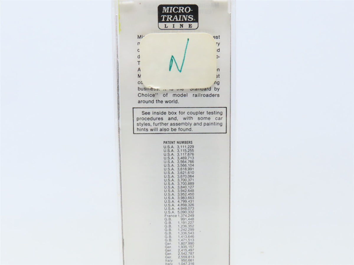 N Micro-Trains MTL #20450 WIF West India Fruit 40&#39; Single Door Box Car #212