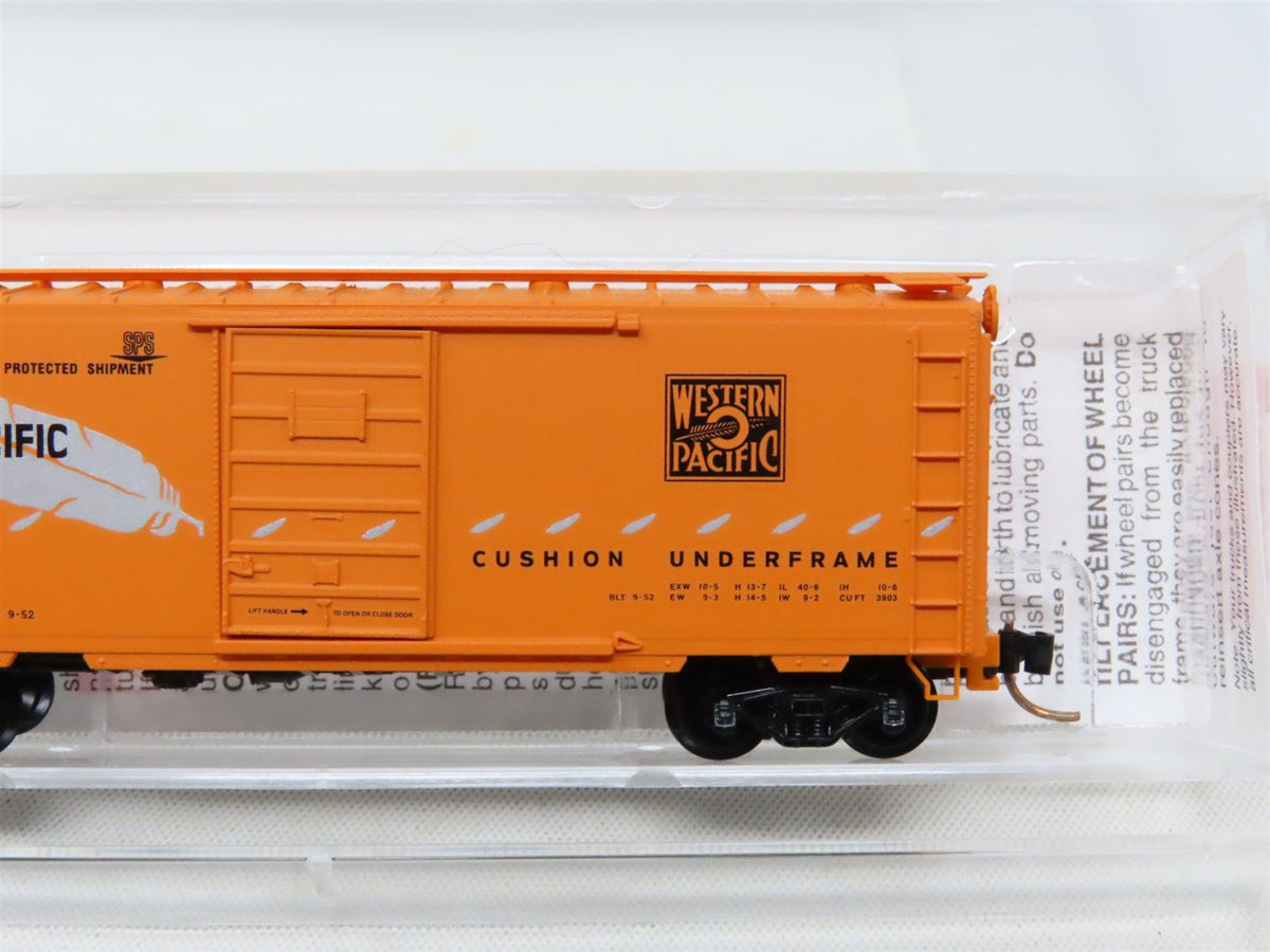 N Scale Micro-Trains MTL #20506 WP Western Pacific &quot;Feather&quot; 40&#39; Box Car #1952