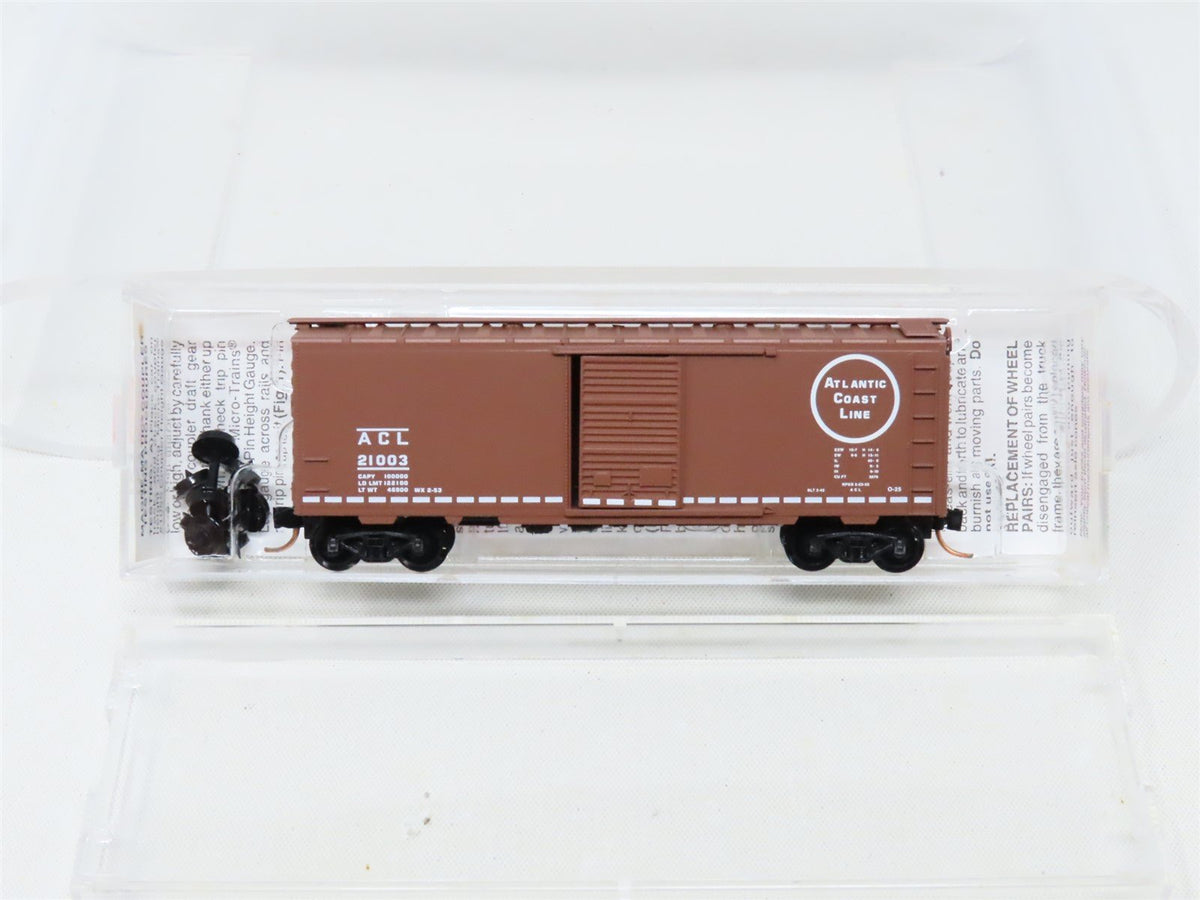 N Scale Micro-Trains MTL #20636 ACL Atlantic Coast Line 40&#39; Box Car #21003