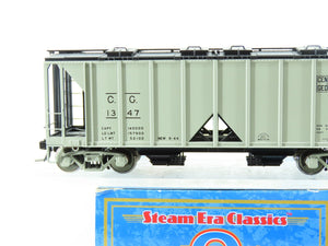 O Scale 2-Rail Atlas 9360-3 CG Central of Georgia ACF 2-Bay Covered Hopper #1347