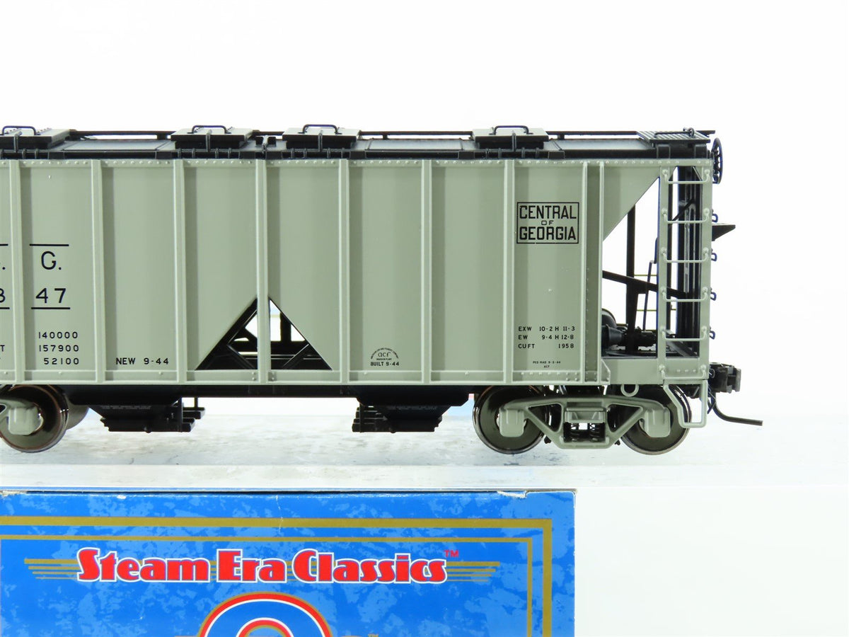 O Scale 2-Rail Atlas 9360-3 CG Central of Georgia ACF 2-Bay Covered Hopper #1347