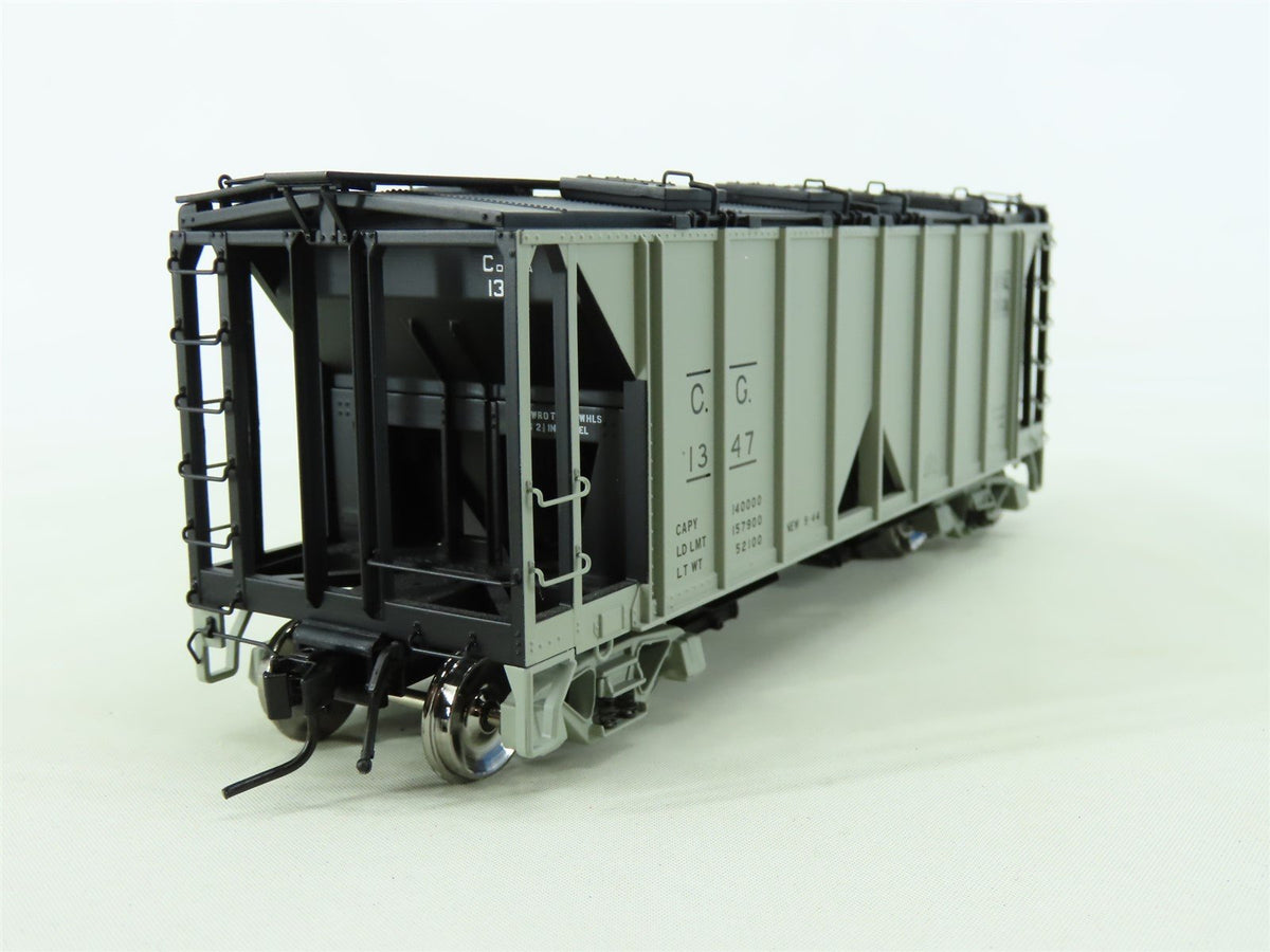 O Scale 2-Rail Atlas 9360-3 CG Central of Georgia ACF 2-Bay Covered Hopper #1347