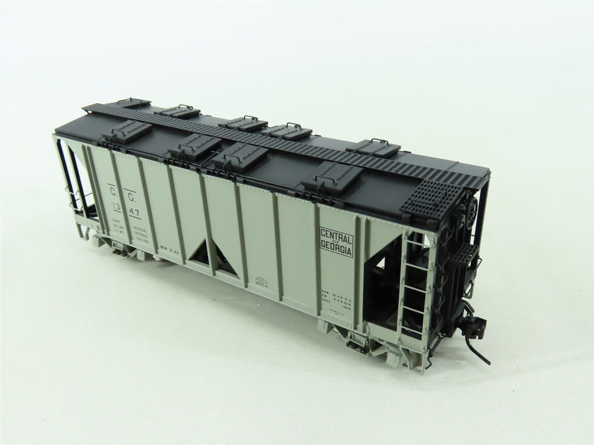 O Scale 2-Rail Atlas 9360-3 CG Central of Georgia ACF 2-Bay Covered Hopper #1347