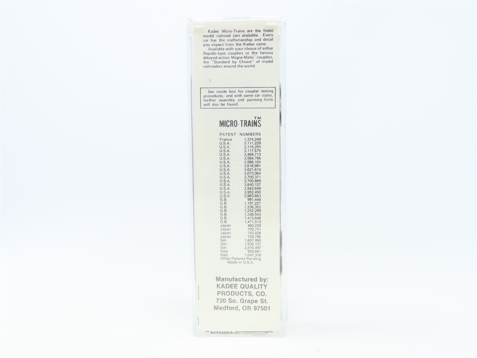 N Scale Kadee Micro-Trains MTL BLW-74 CP Canadian Pacific 40' Box Car #252267