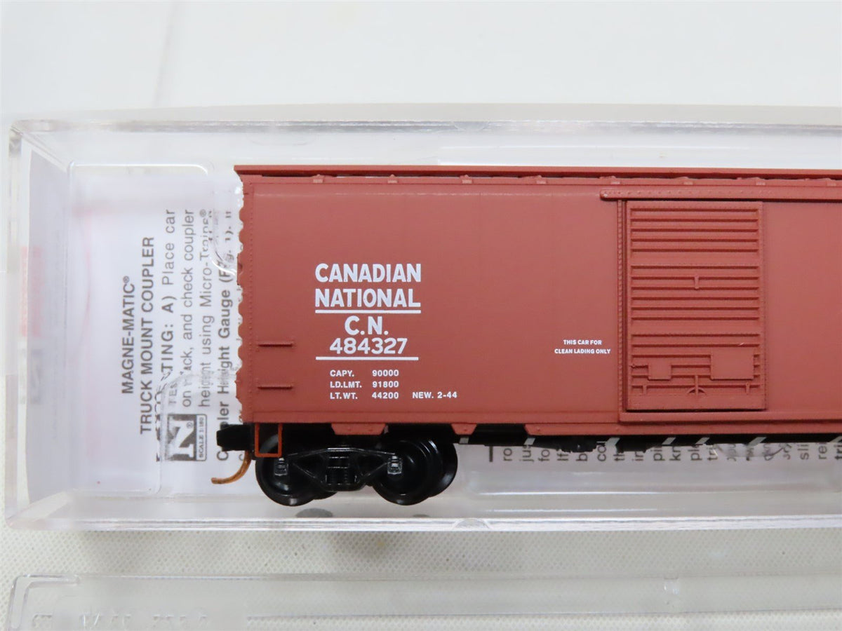 N Scale Micro-Trains MTL 02000796 CN Canadian National 40&#39; Boxcar #484327