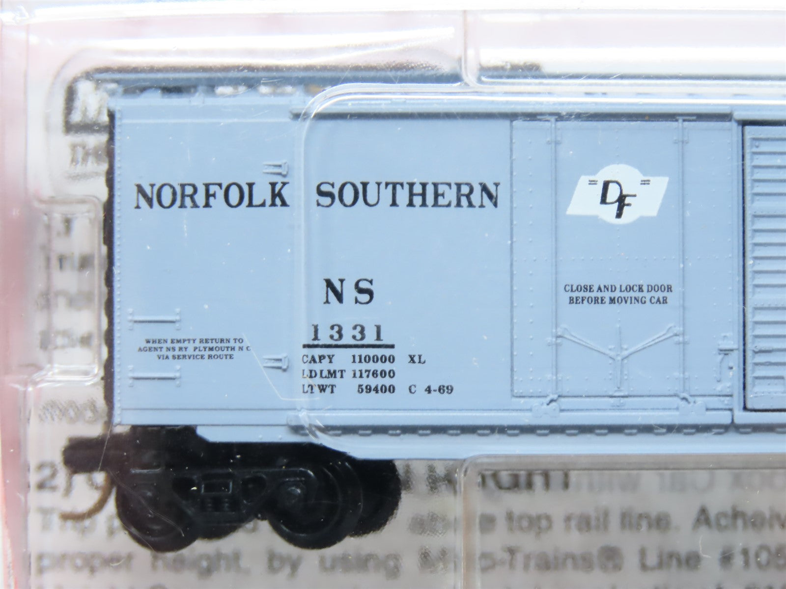 N Scale Micro-Trains MTL #33132 NS Norfolk Southern 50' Box Car 3-Pack