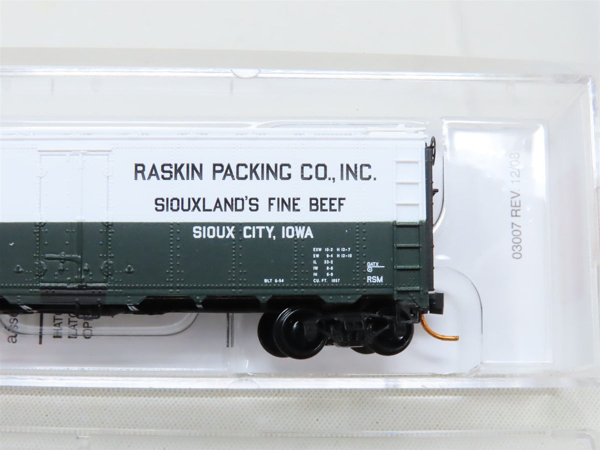 N Scale Micro-Trains MTL 05900170 URTX Raskin Packing Co. 40&#39; Reefer Car #60769