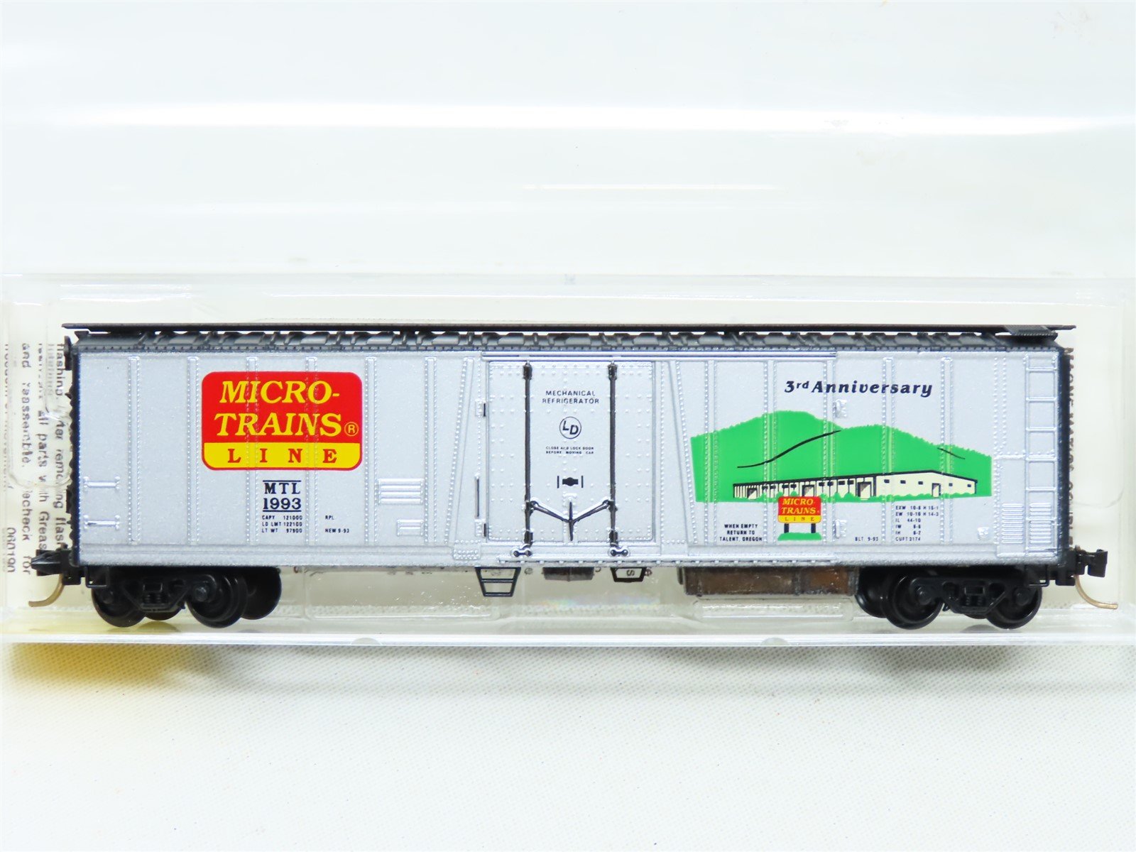 N Scale Micro-Trains MTL 70060 MTL 1993 Anniversary Car Mechanical Reefer #1993