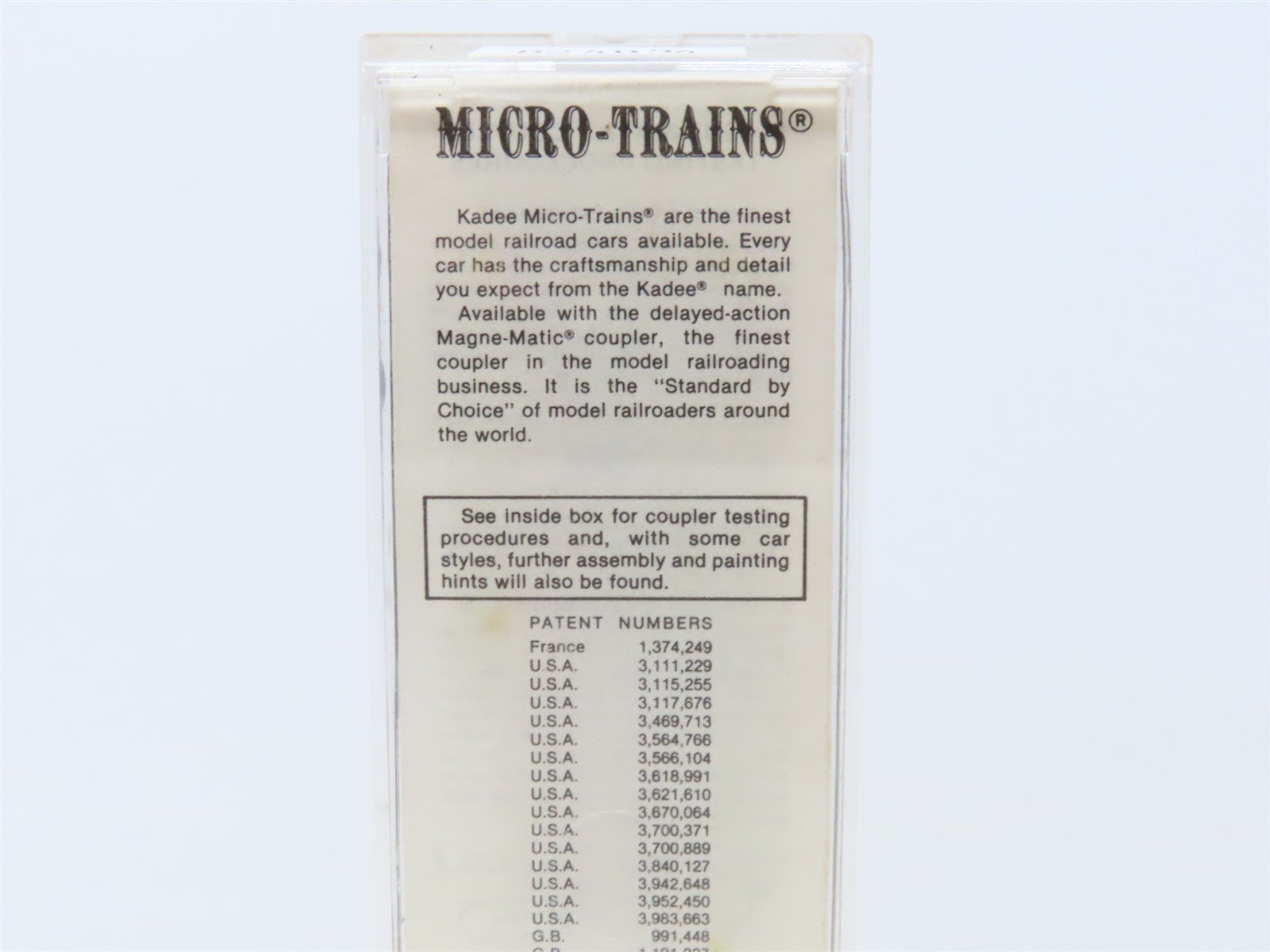 N Scale Micro-Trains MTL 69020 FGEX Fruit Growers 51' Mech Reefer Car #10204
