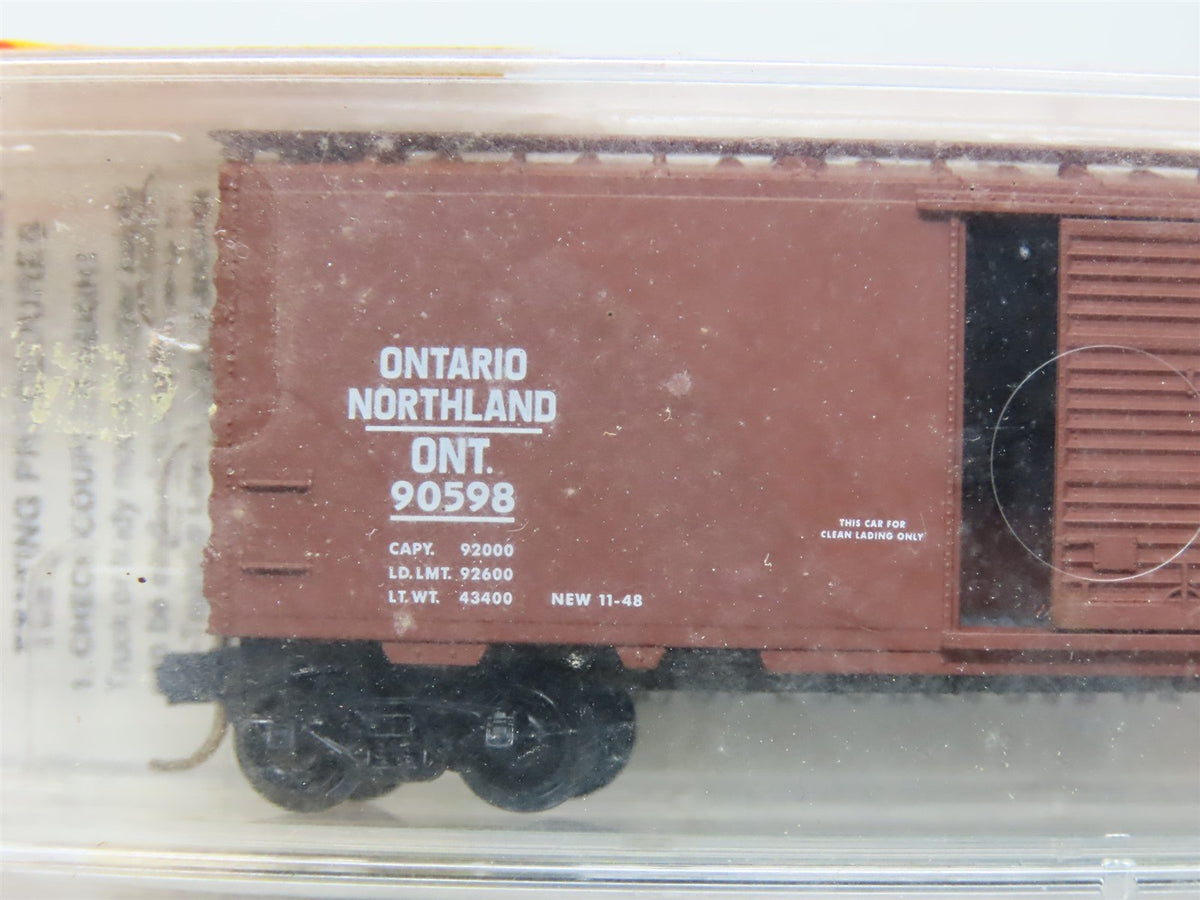 N Scale Micro-Trains MTL #20376-2 ONT Ontario Northland 40&#39; Box Car 2-Pack