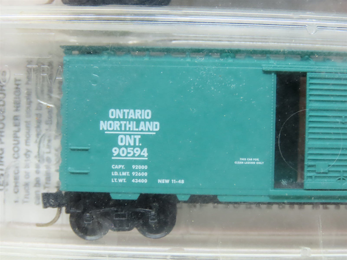 N Scale Micro-Trains MTL #20376-2 ONT Ontario Northland 40&#39; Box Car 2-Pack