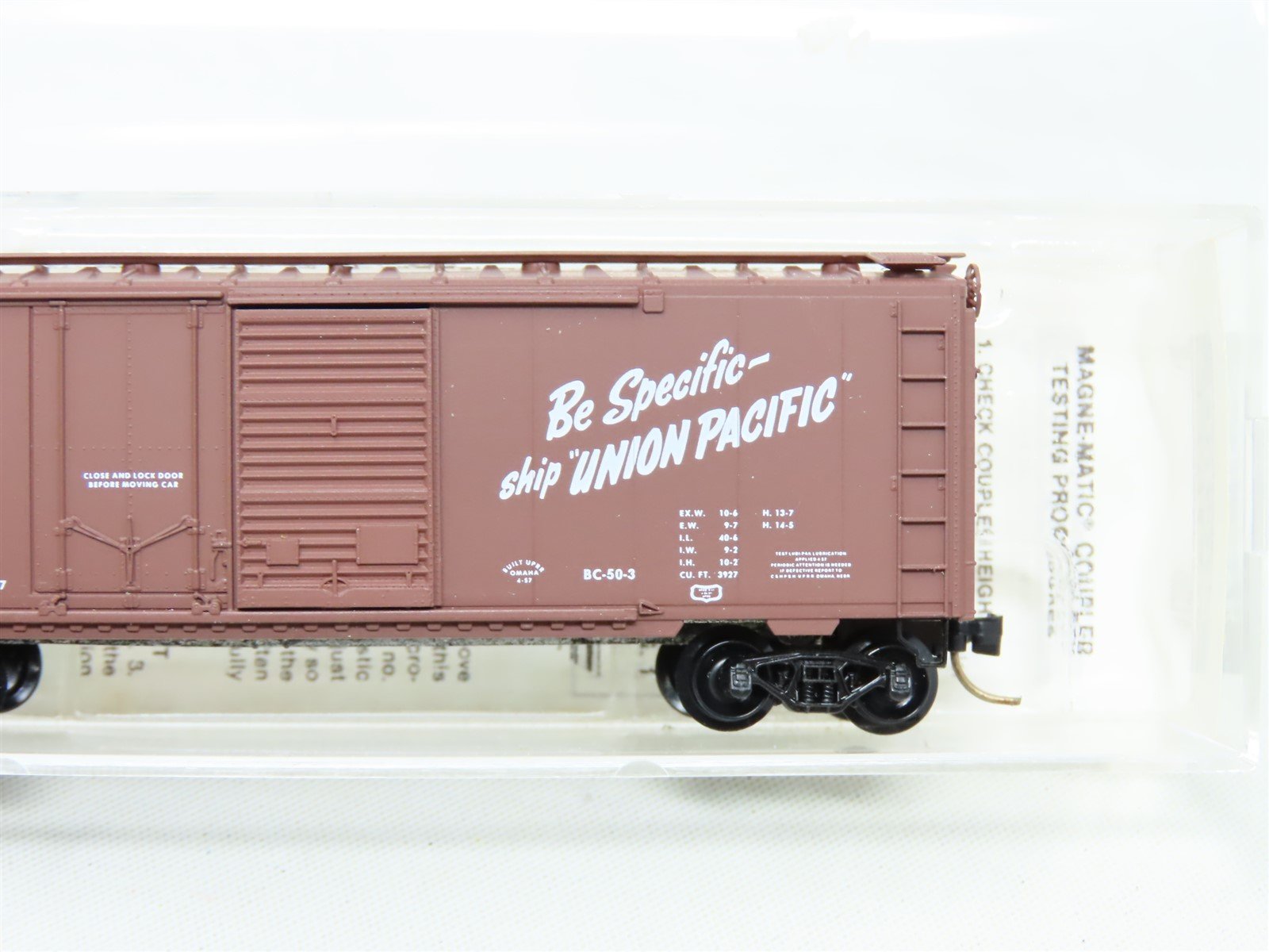 N Scale Micro-Trains MTL 22030 UP Union Pacific 40' Double Door Box Car #110013