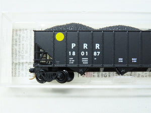 N Micro-Trains MTL 108040 PRR Pennsylvania 3-Bay Hopper w/ Coal Load #180187