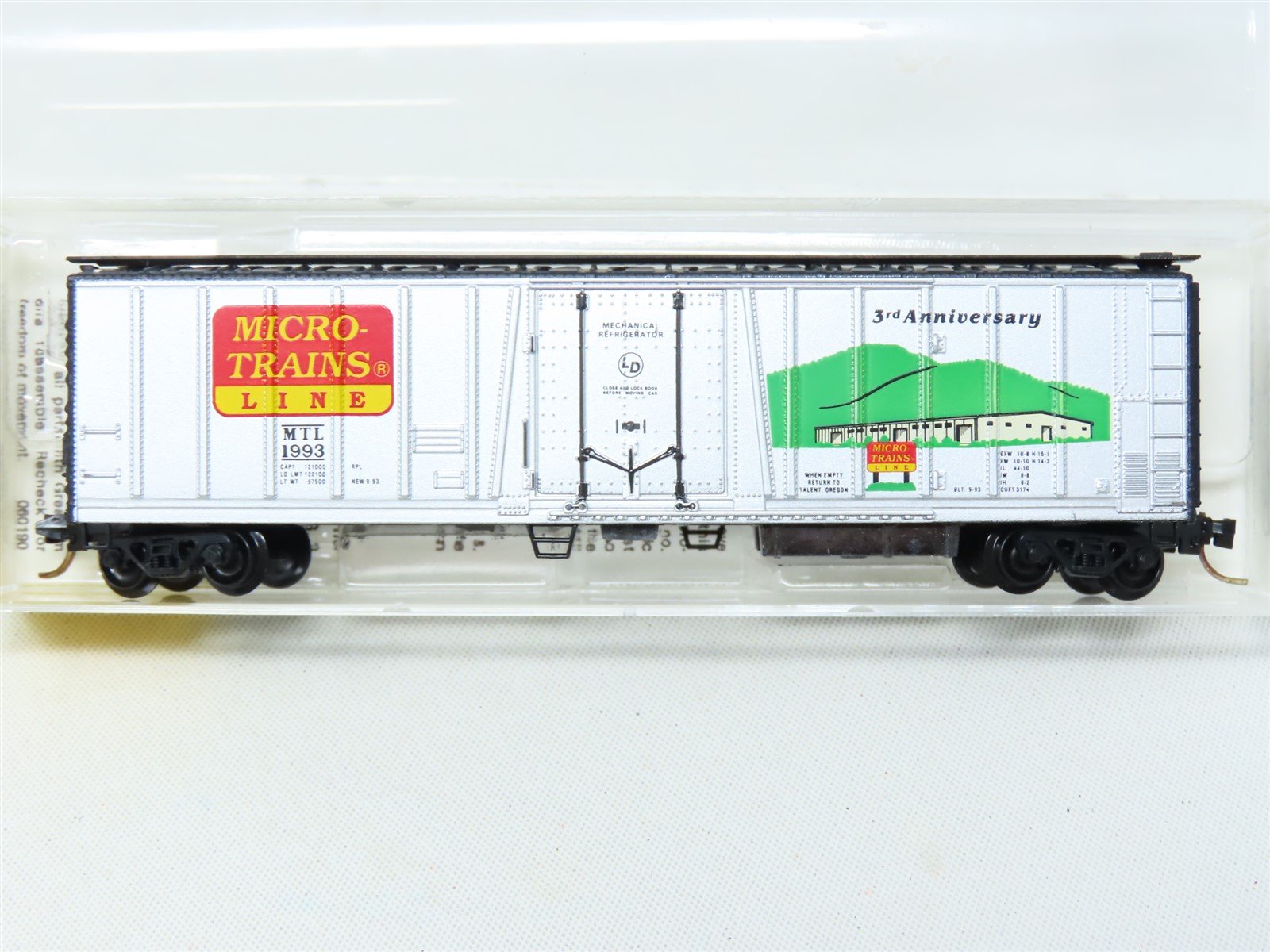 N Scale Micro-Trains 70060 MTL 11993 Anniversary 51' Mechanical Reefer #1993