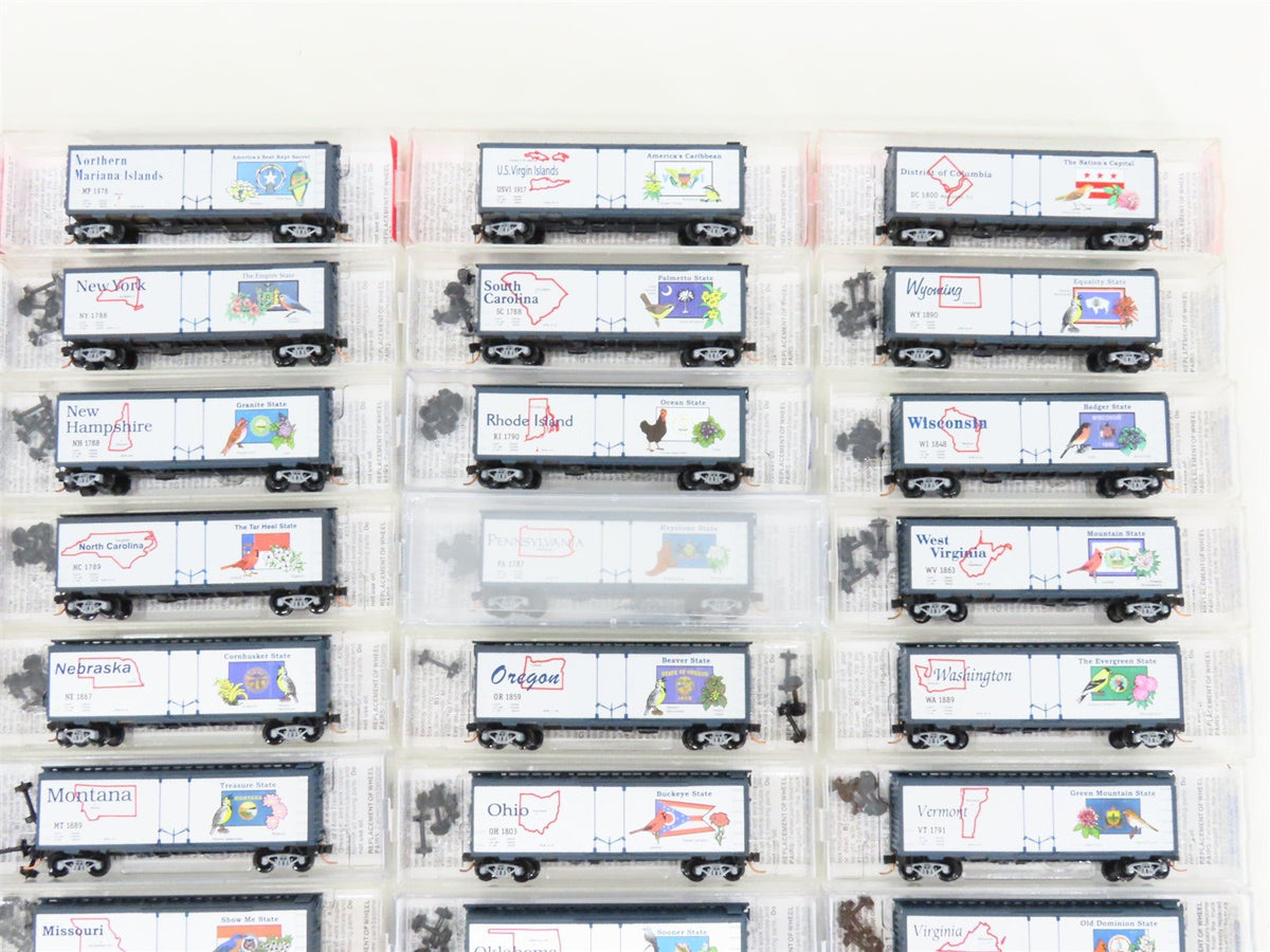 N Scale Micro-Trains Line MTL USA State Car Series - COMPLETE 56 CAR SET