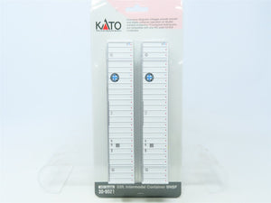HO Scale Kato #30-9021 HUBU BNSF Railway 53' Intermodal Containers (2-Pack)