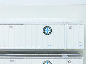 HO Scale Kato #30-9021 HUBU BNSF Railway 53' Intermodal Containers (2-Pack)