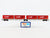 HO Roco 66566 AAE Ahaus Alstatter Articulated Double Flat Car w/Crossrail Load