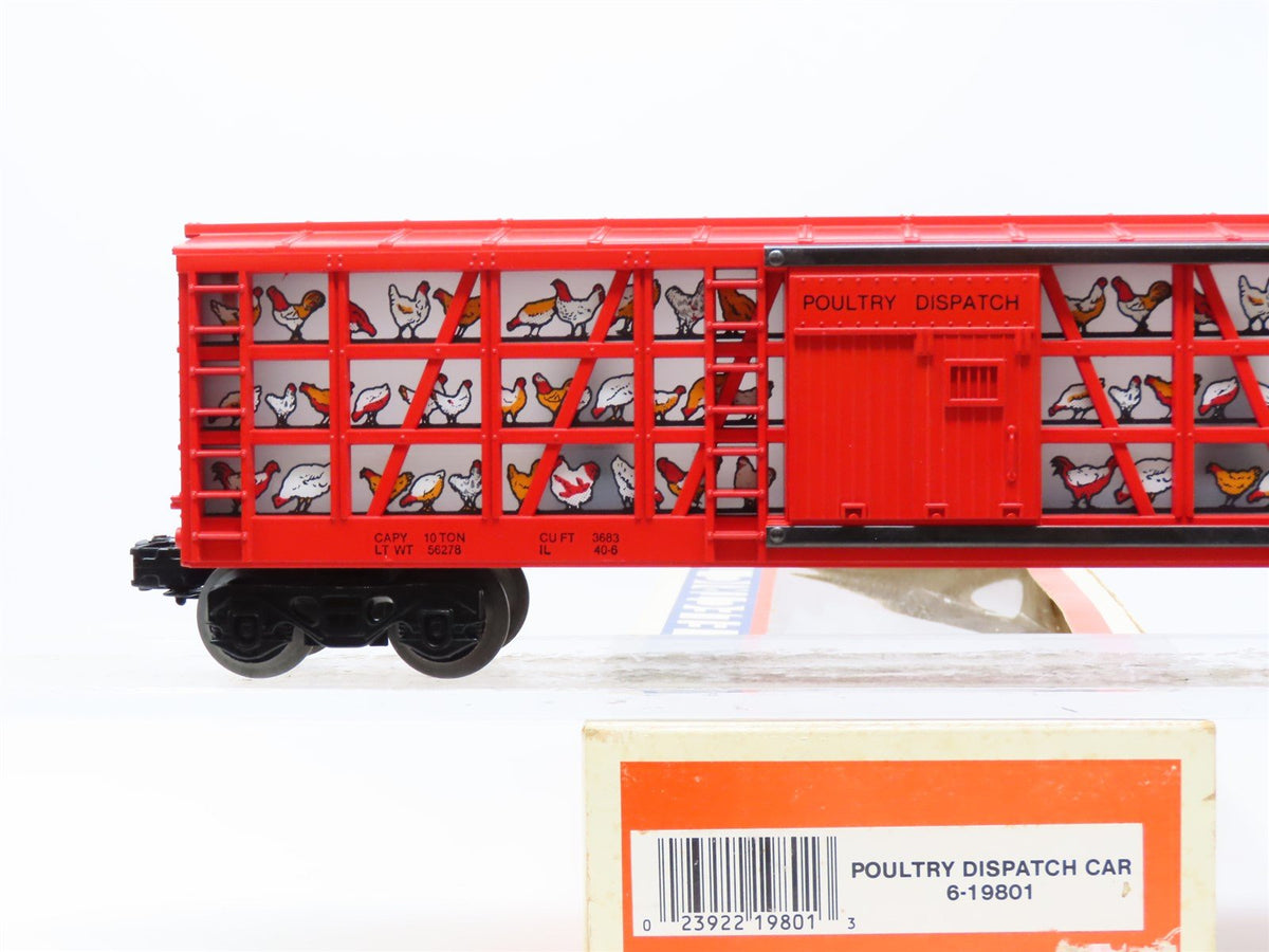 O Gauge 3-Rail Lionel 6-19801 Poultry Dispatch Stock Car w/Light