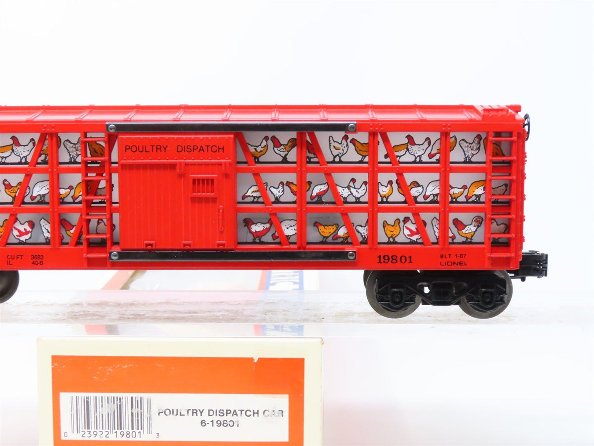 O Gauge 3-Rail Lionel 6-19801 Poultry Dispatch Stock Car w/Light