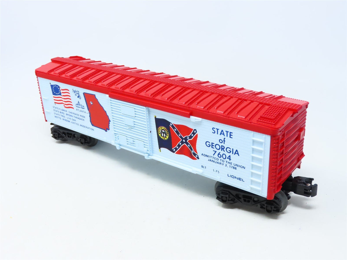 O Gauge 3-Rail Lionel 6-7604 Spirit of &#39;76 &quot;State of Georgia&quot; 40&#39; Box Car