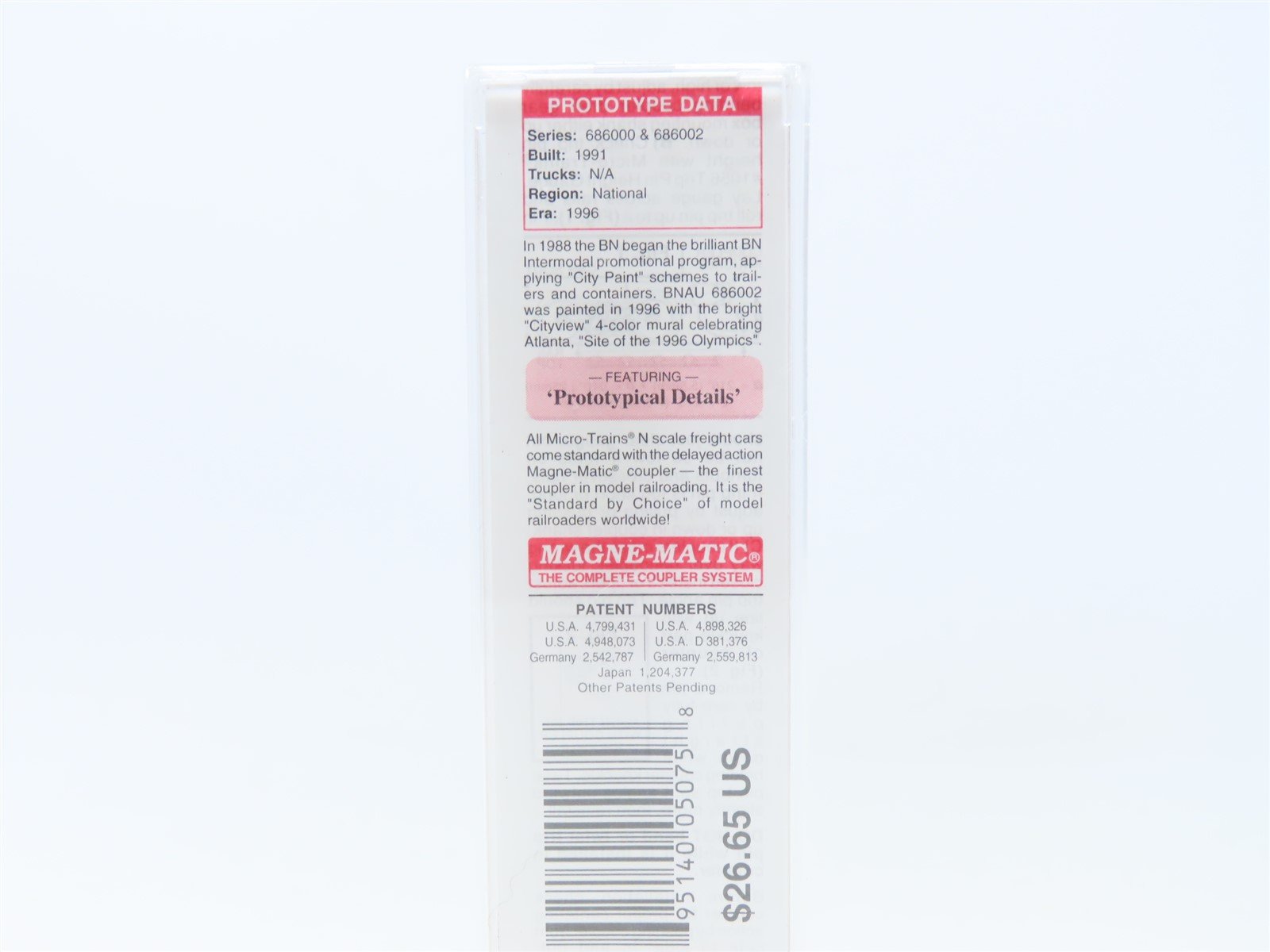 N Scale Micro-Trains MTL/Deluxe Innovations 81710 BN 48' Container - 