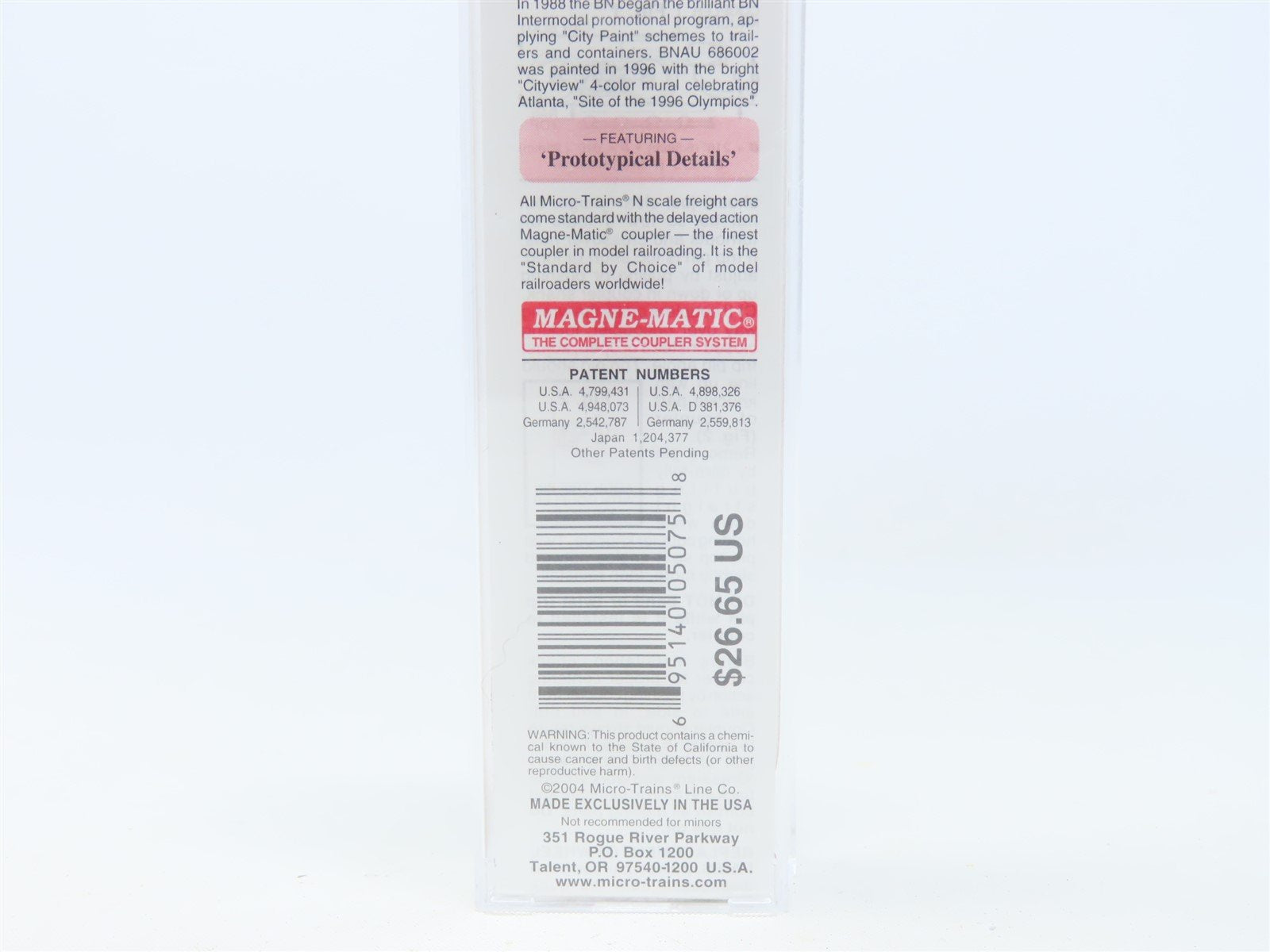 N Scale Micro-Trains MTL/Deluxe Innovations 81710 BN 48' Container - 