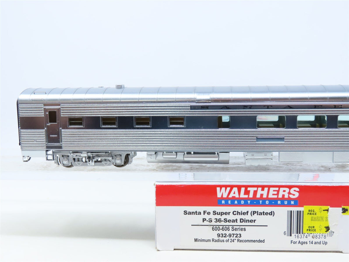 HO Walthers #932-9723 ATSF Super Chief (Plated) P-S 36-Seat Diner Passenger