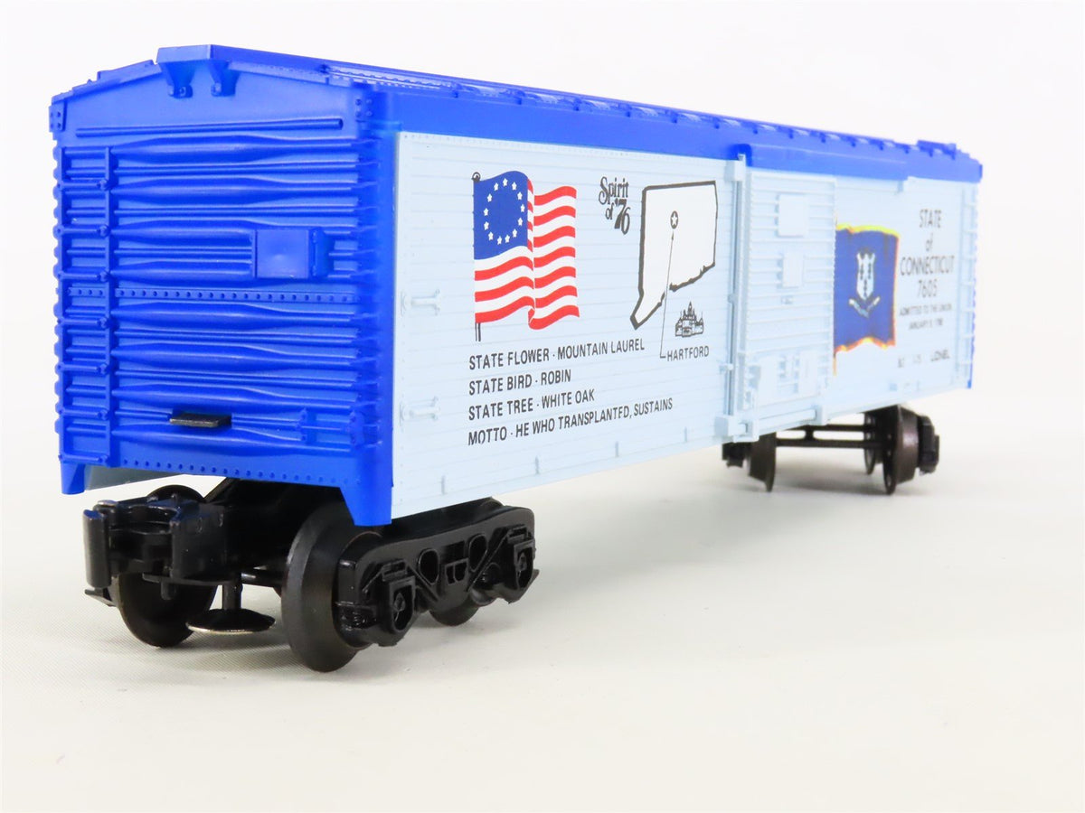 O Gauge 3-Rail Lionel 6-7605 Connecticut Spirit of &#39;76 40&#39; Boxcar #7605