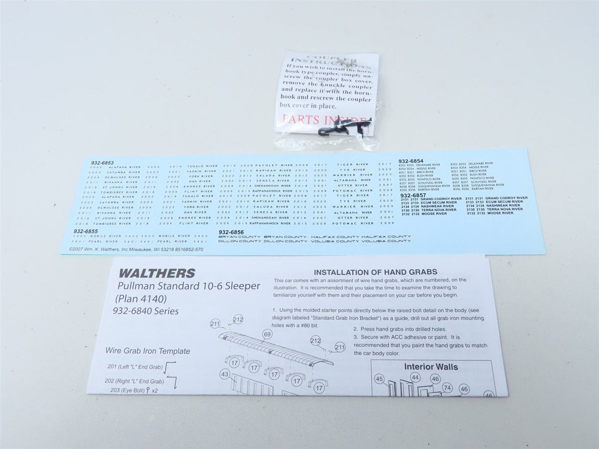 HO Scale Walthers #932-6855 L&amp;N Louisville &amp; Nashville 10-6 Sleeper Passenger