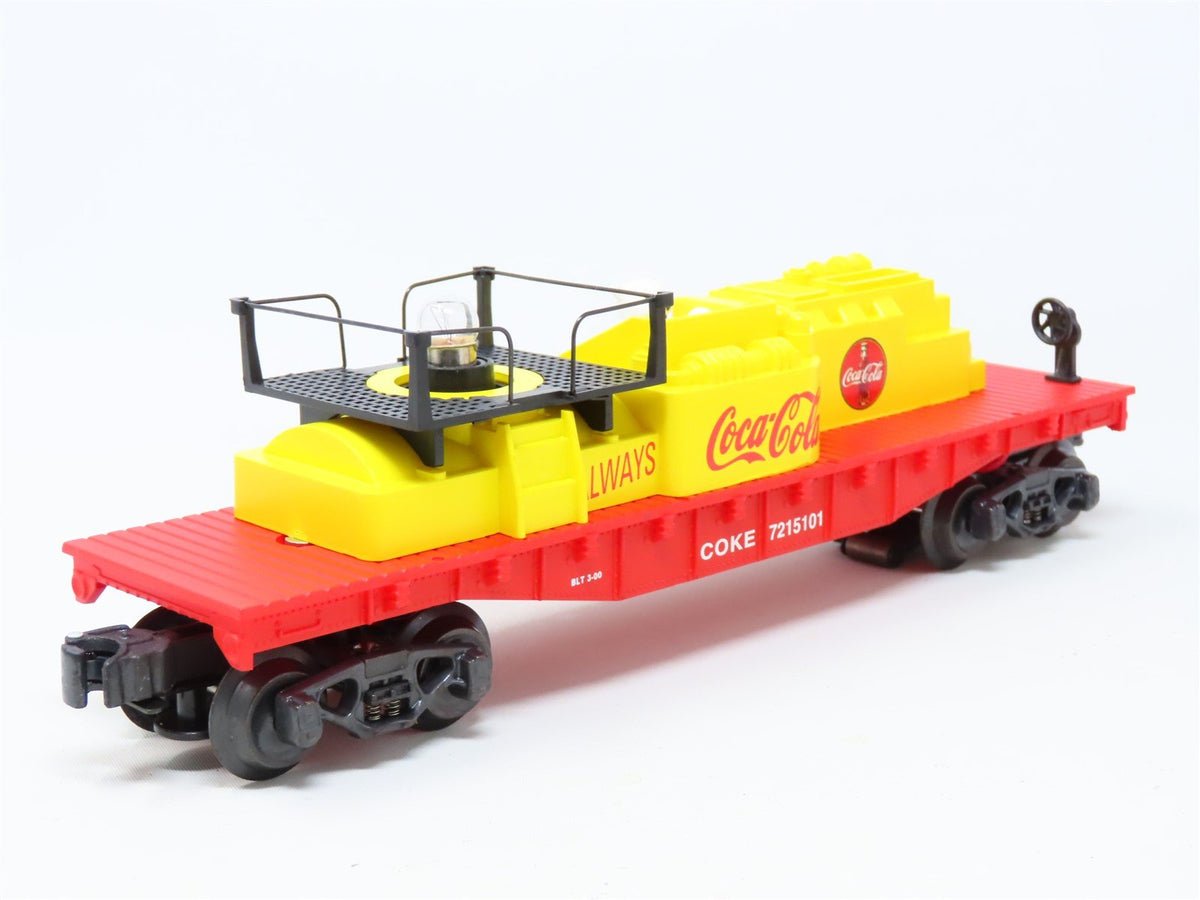 O Gauge 3-Rail K-Line K721-5101 Coca-Cola Operating Bottle Searchlight Car