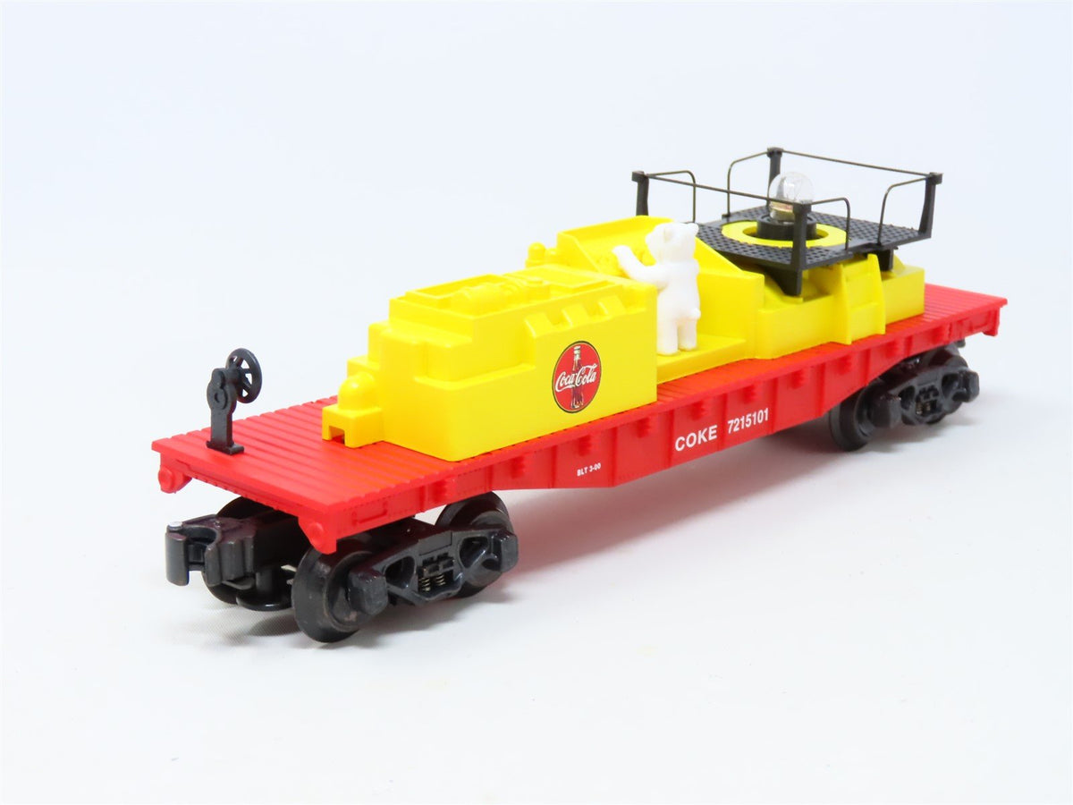 O Gauge 3-Rail K-Line K721-5101 Coca-Cola Operating Bottle Searchlight Car