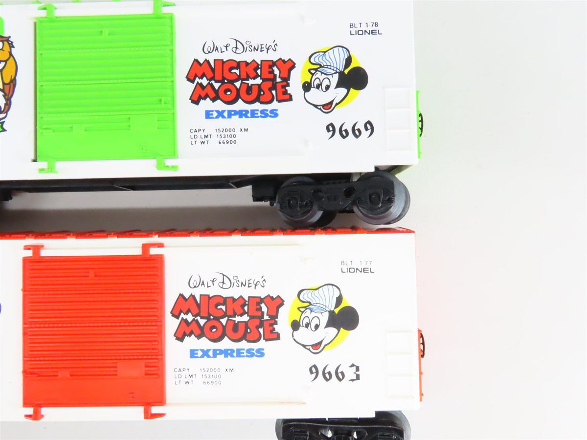 O 3-Rail Lionel 6-8773 Disney&#39;s Mickey Mouse Express U36B Diesel w/14 Car Set