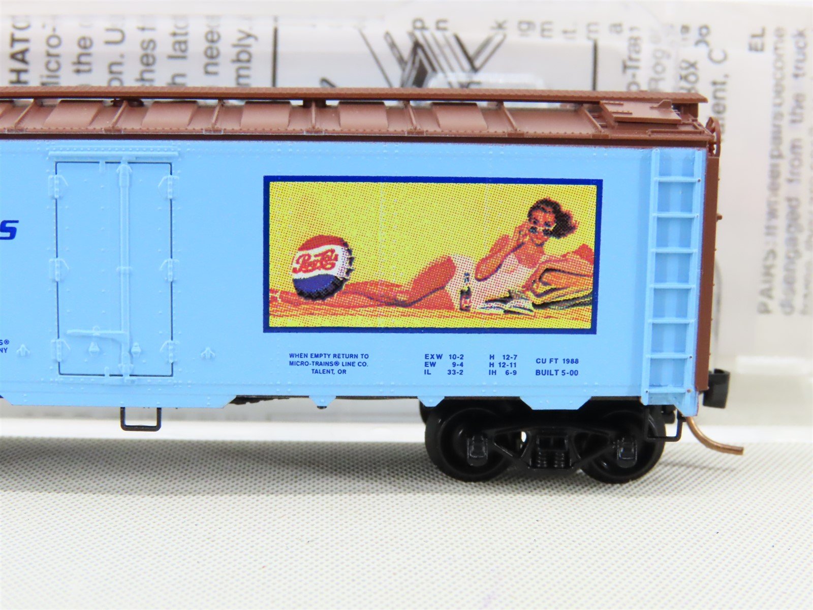 N Scale Micro-Trains MTL 59550 PCEX Pepsi-Cola 40' Steel Reefer Car