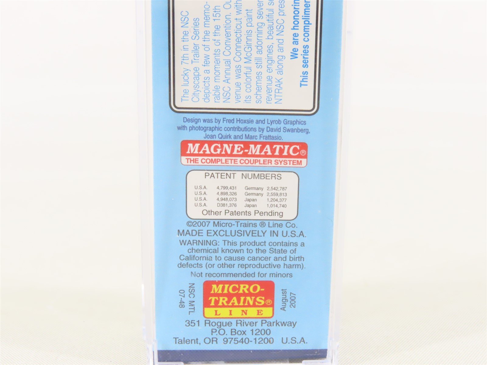 N Scale Micro-Trains MTL NSC 07-48 Connecticut Cityscape Trailer