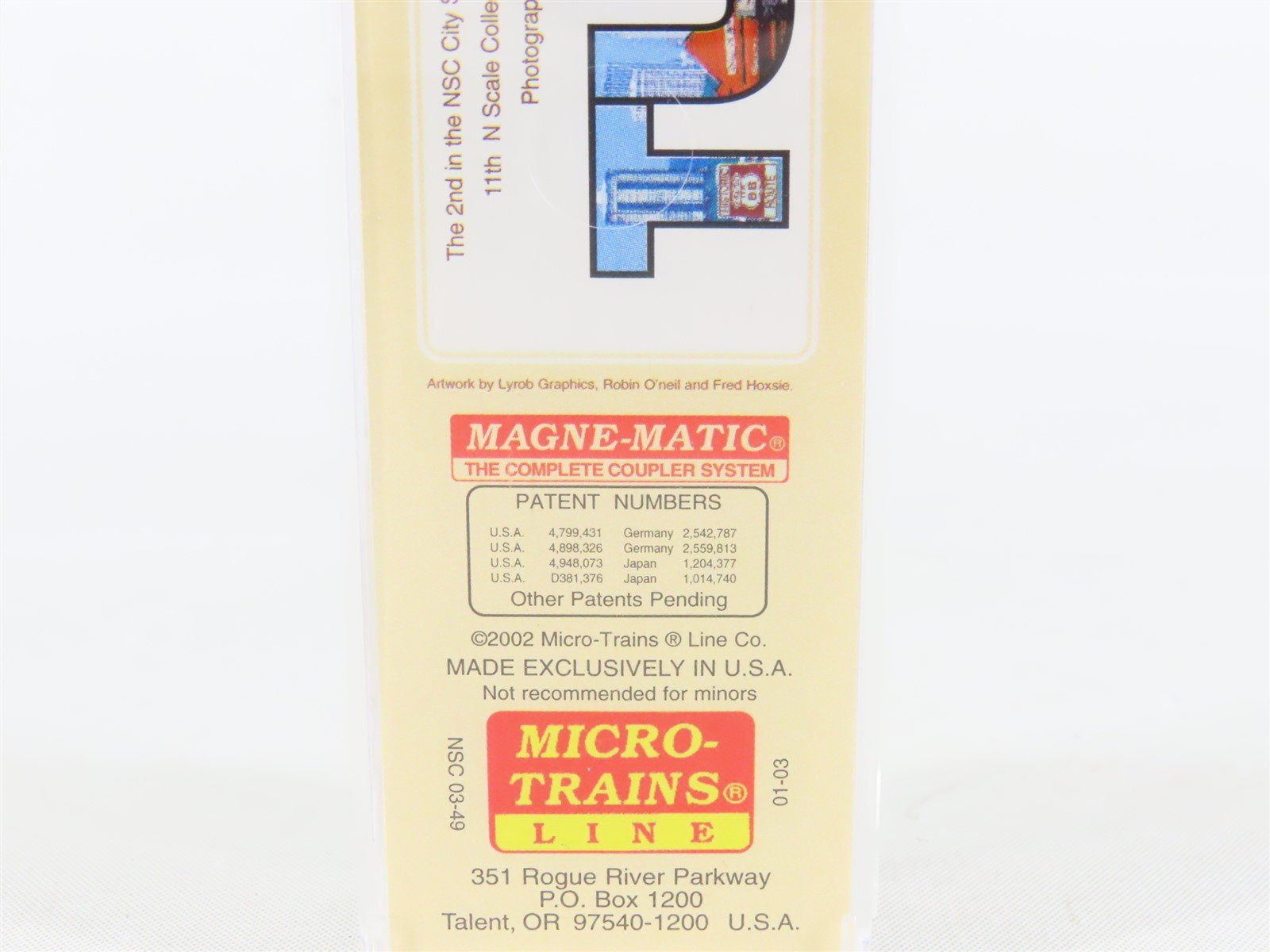 N Scale Micro-Trains MTL NSC 03-49 Tulsa Cityscape Trailer