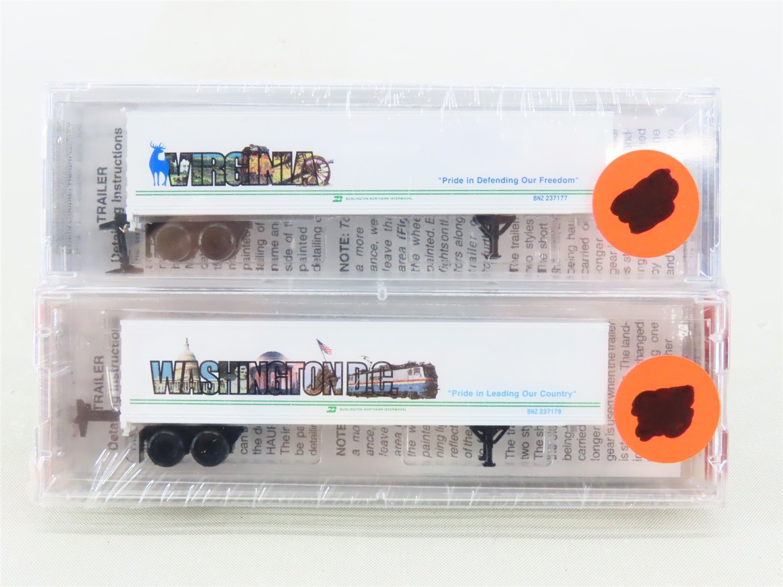 N Scale Micro-Trains MTL NSC 04-79 Washington DC Cityscape Trailer 2-Pack Sealed