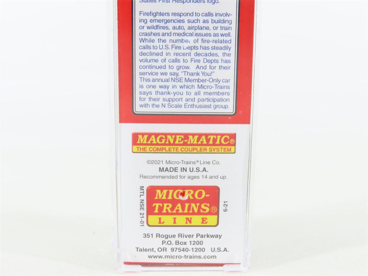 N Scale Micro-Trains MTL NSE 21-01 USFR Fire Fighters First Responders Boxcar #2