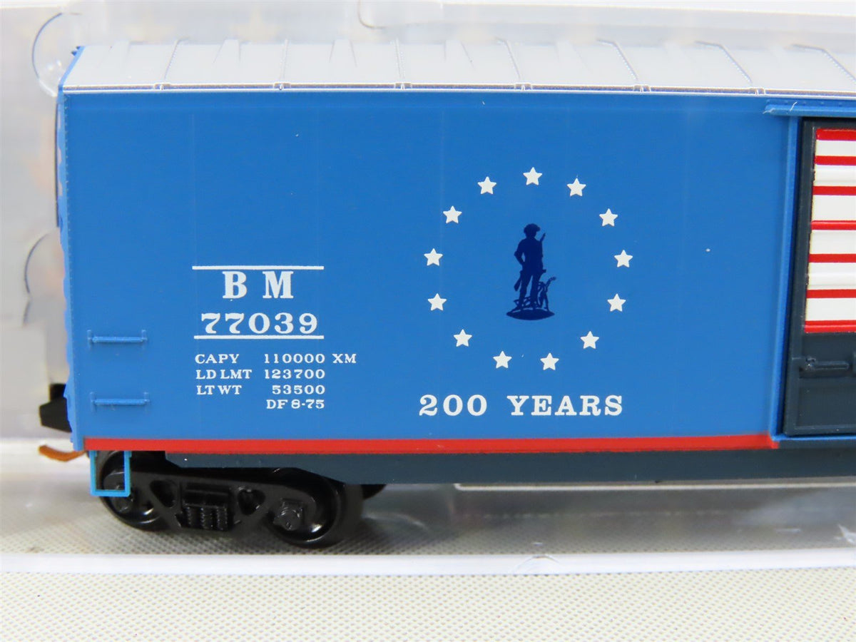 N Scale Micro-Trains MTL NSC 07-85 B&amp;M Bicentennial 50&#39; Steel Box Car #77039