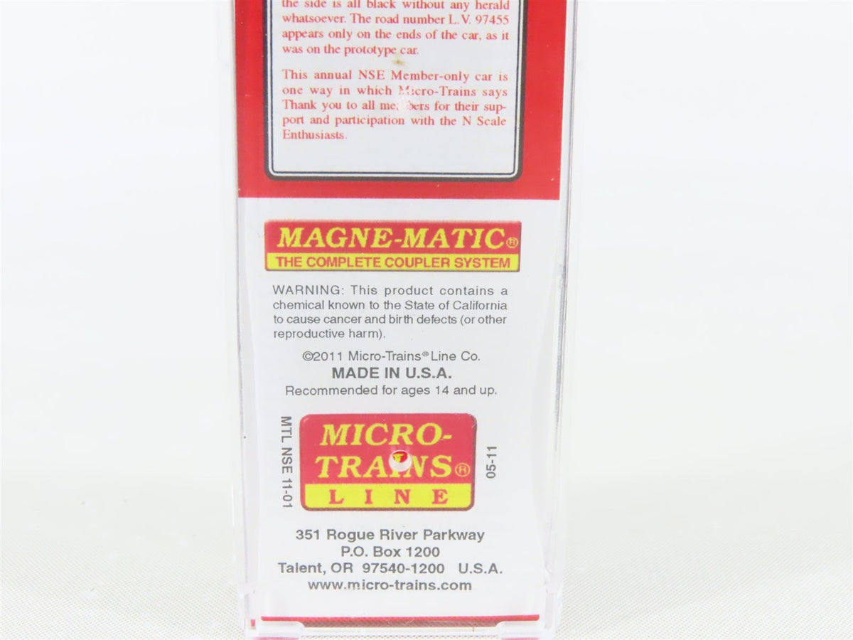 N Micro-Trains MTL NSE 11-01 LV Lehigh Valley Billboard 40&#39; Plug Door Box Car