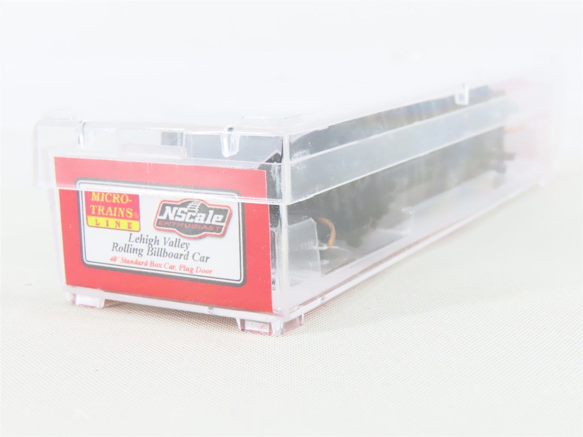 N Micro-Trains MTL NSE 11-01 LV Lehigh Valley Billboard 40&#39; Plug Door Box Car