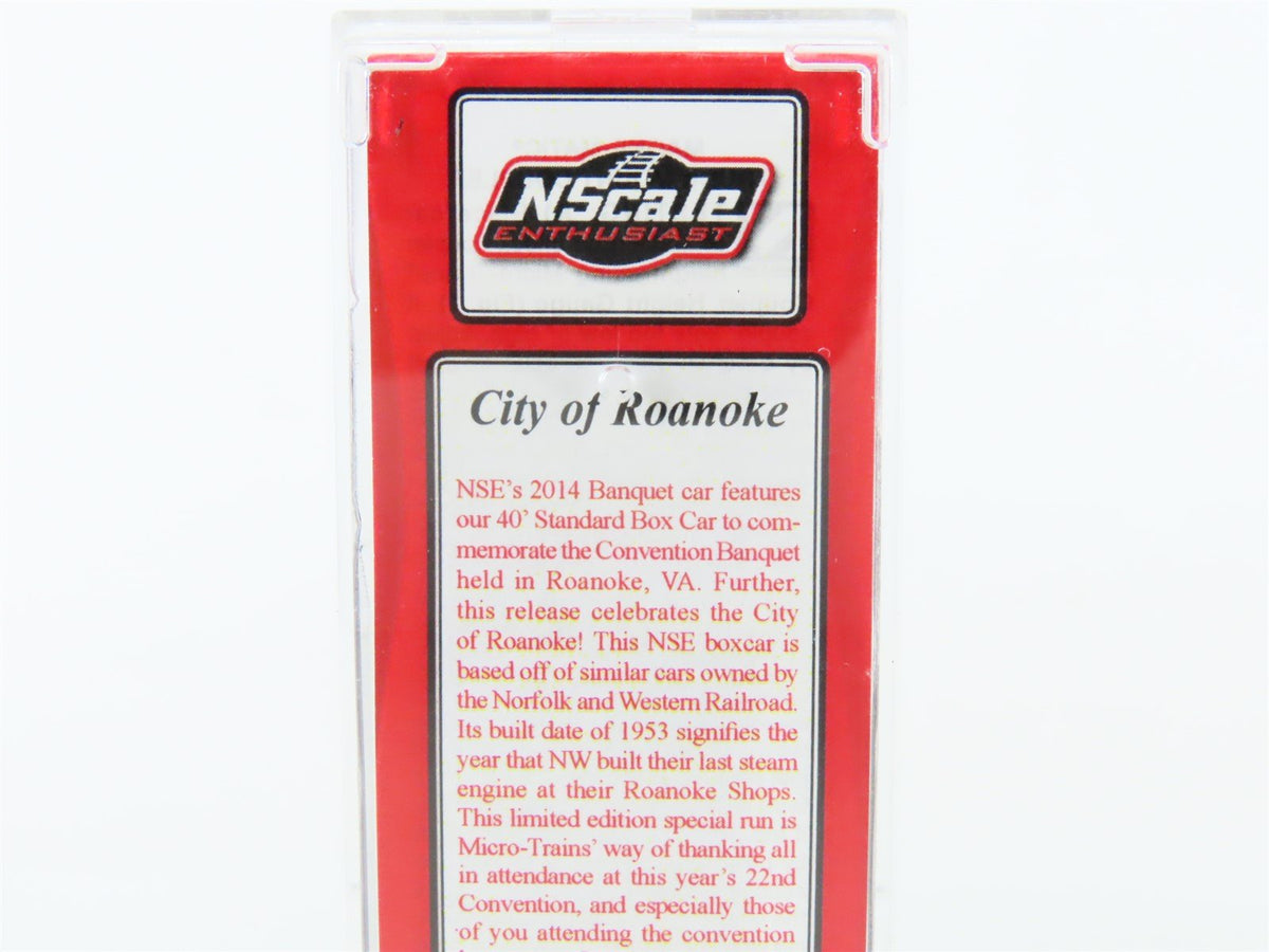 N Scale Micro-Trains MTL NSE 14-03 City Of Roanoke 40&#39; Boxcar #2014